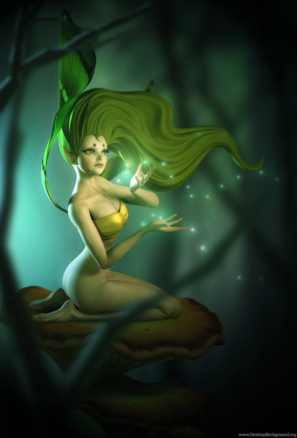 Green Fairy Picture (big) By Baolong