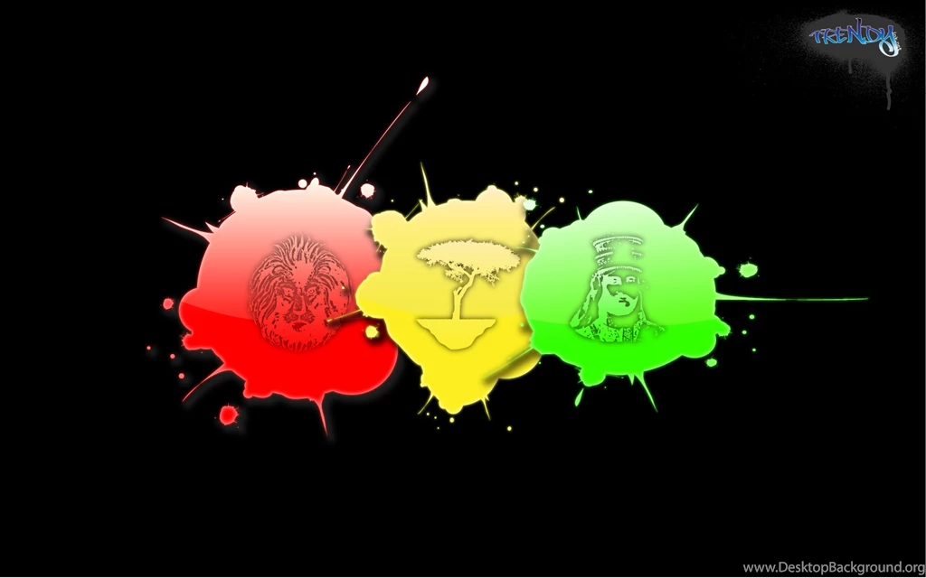 Reggae "Paintball Splatter" Wallpaper...
