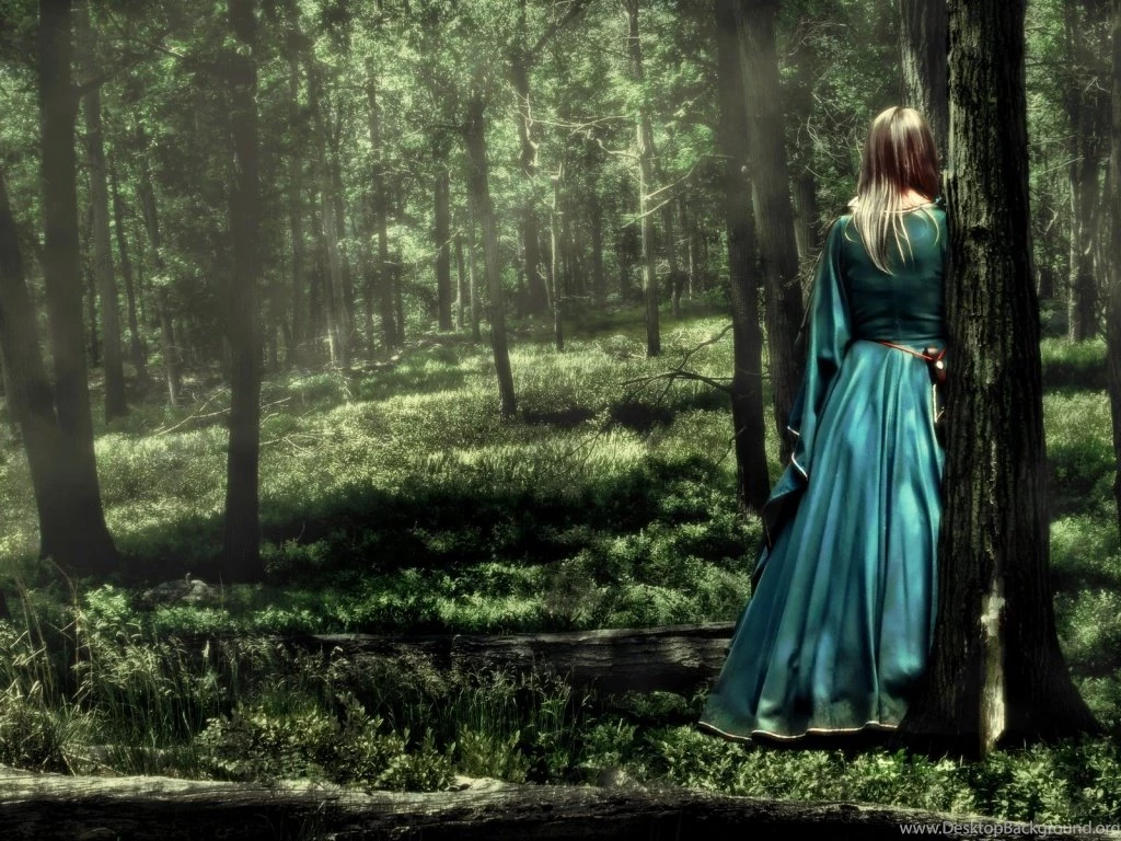 Alone Girl PhotoShoot In Forest Wallpapers   DreamLoveWallpapers
