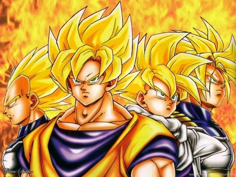 4 Ssj's   Dragon Ball Z Wallpapers (21929206)   Fanpop