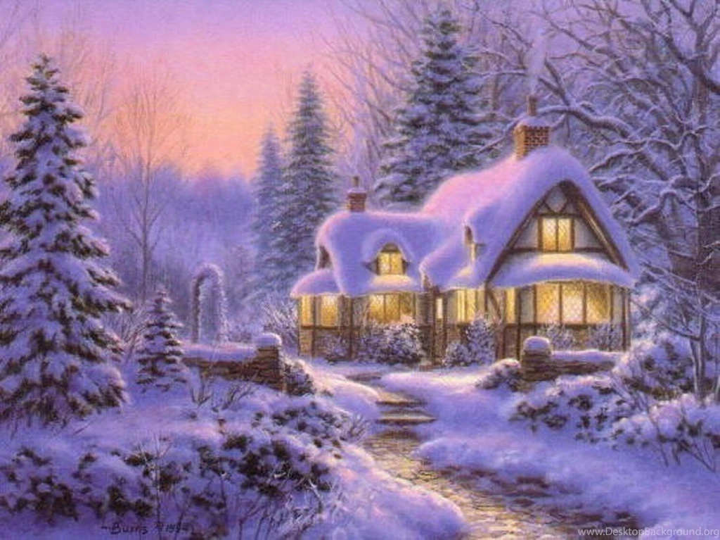 Christmas Cottage Wallpapers 11976 HD Wallpapers