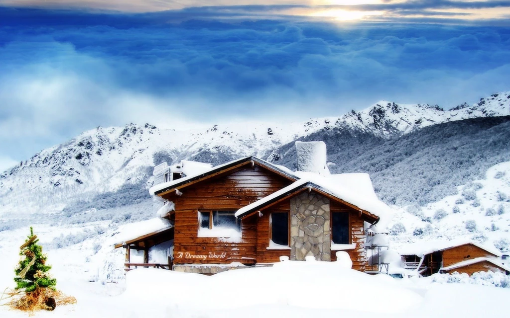 Christmas Cottage 1680 X 1050 Wallpapers