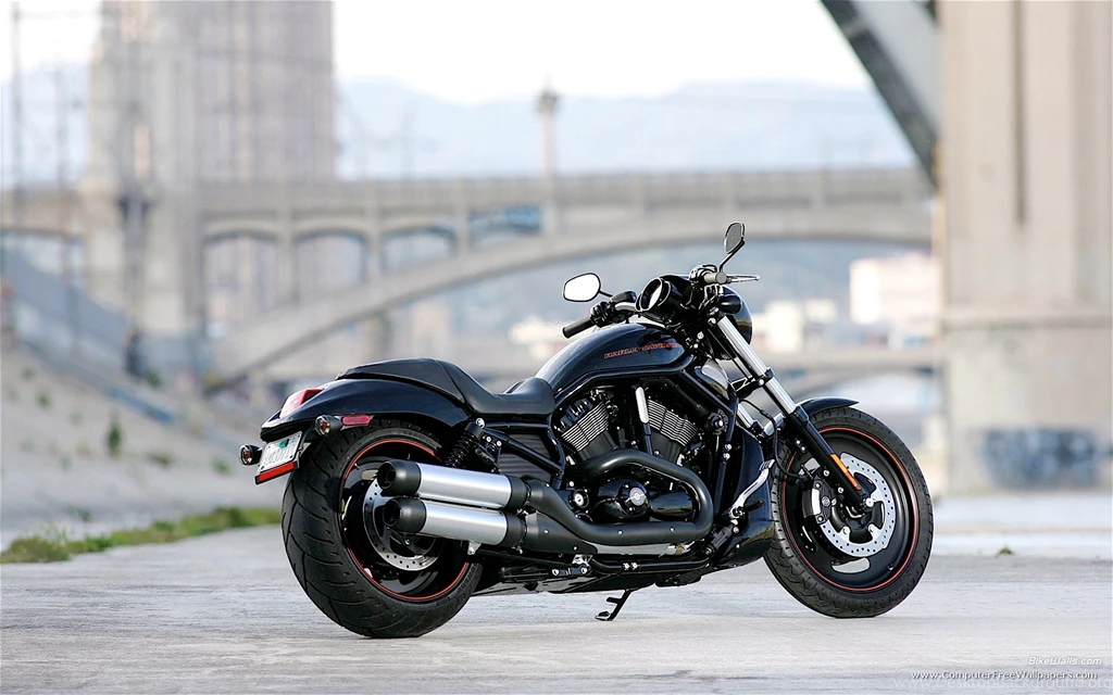 Harley Davidson Black Color HD Wallpapers