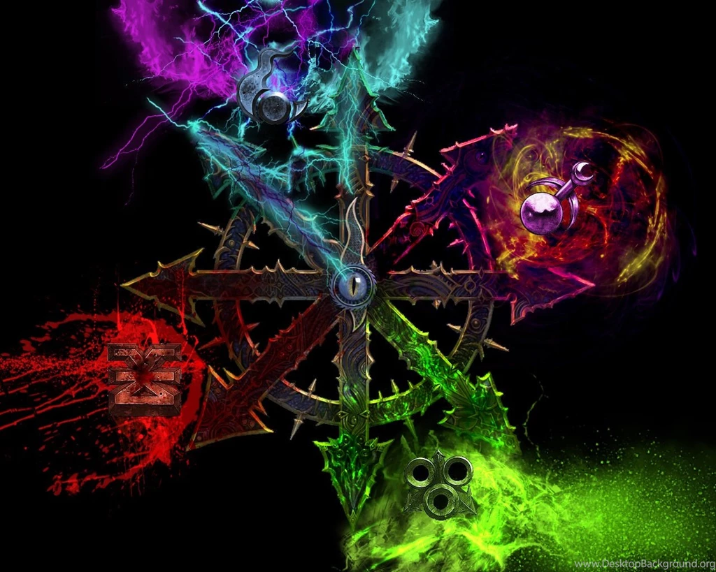 WH40kart Image 37422: Chaos Khorne Nurgle Slaanesh Tzeench Wallpapers