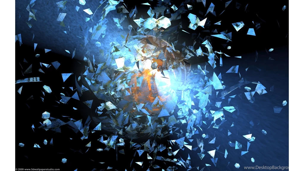 Shattered Glass 4K 3D Wallpapers