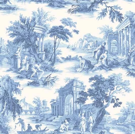 Villandry Wallpapers In Blue