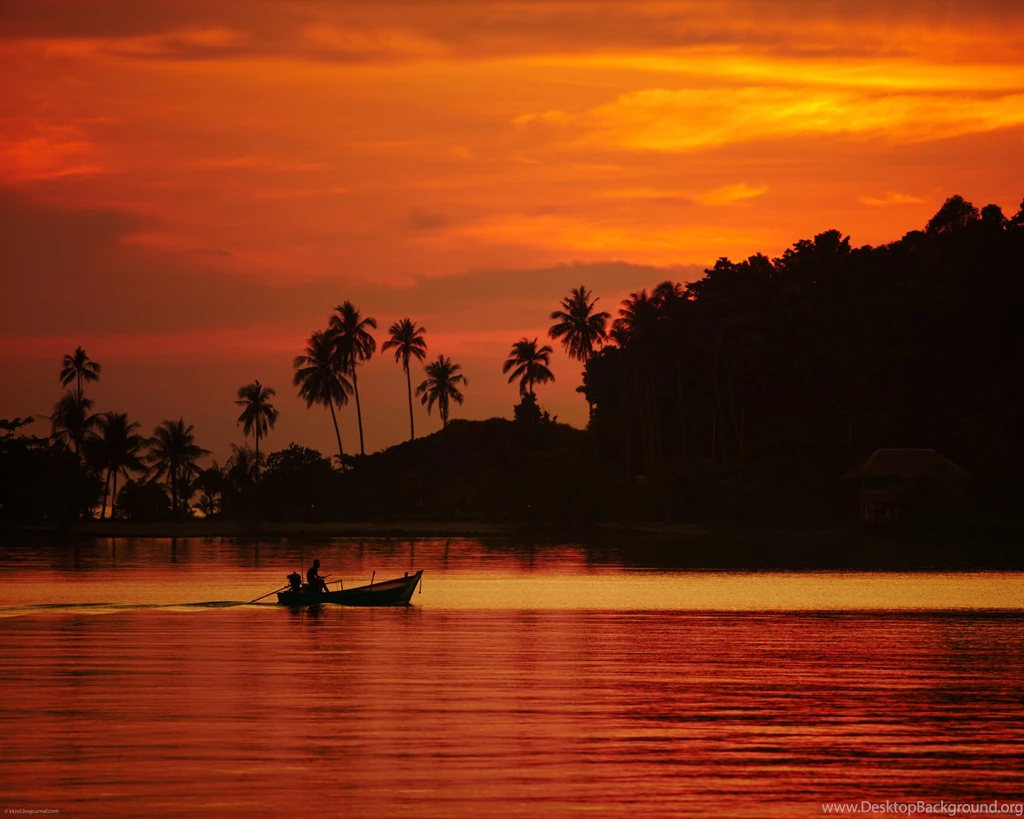 Download 2560x2048 Tropical Sunset Wallpapers