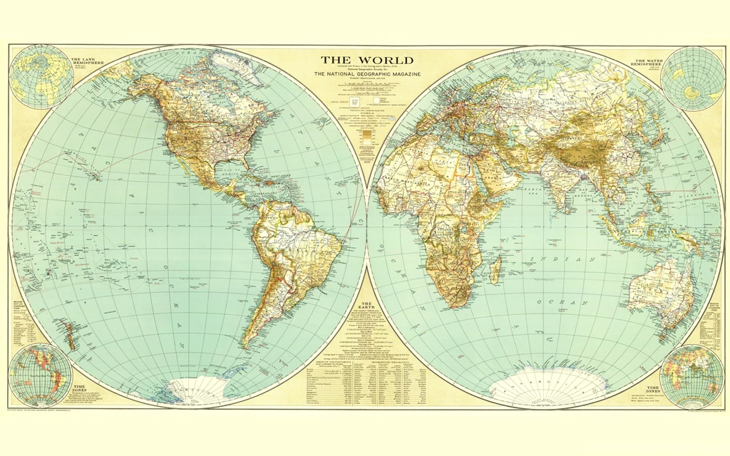 National Geographic World Map Wallpapers