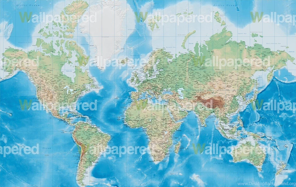 Standard World Map Wallpapers