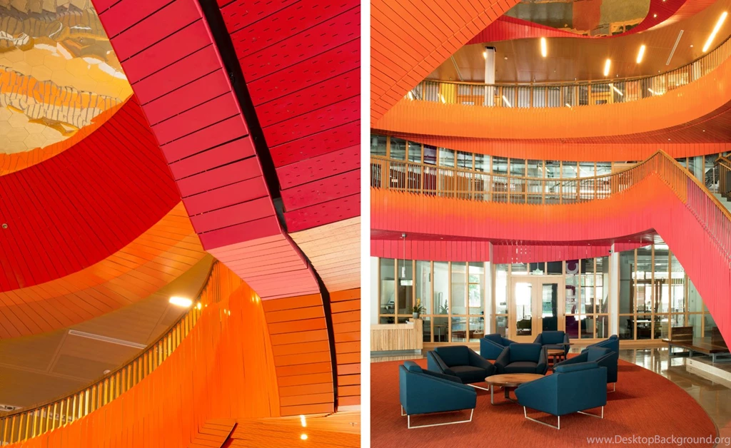 Amorphis Create A A Beautiful, Sunset Atrium For Oregon State ...
