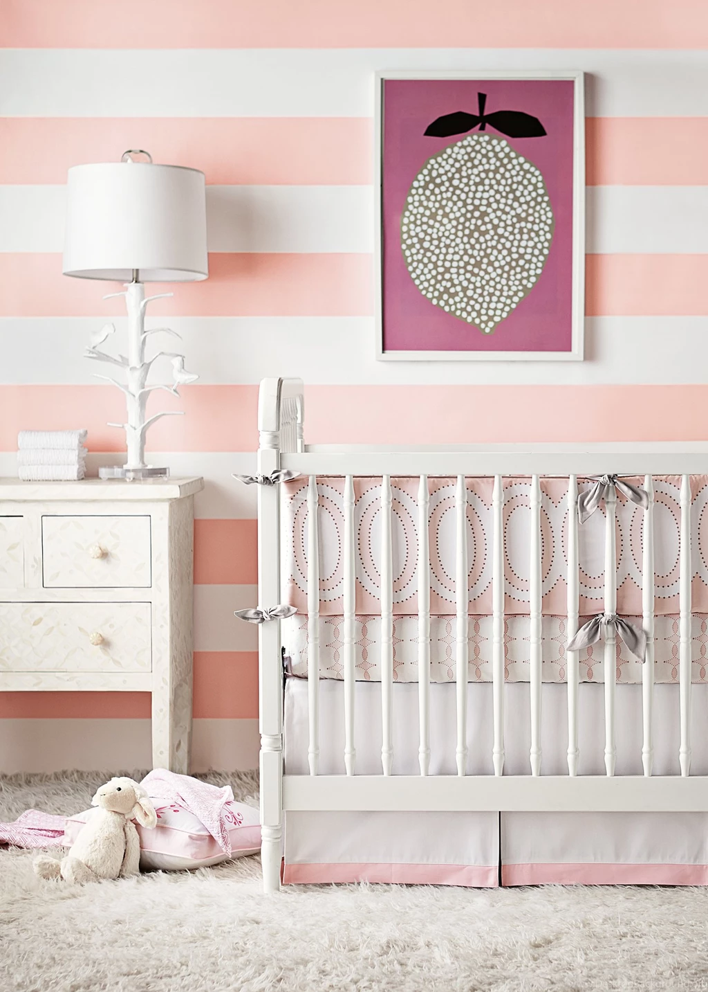 Wide Stripe Wallpapers — Shell ($88)