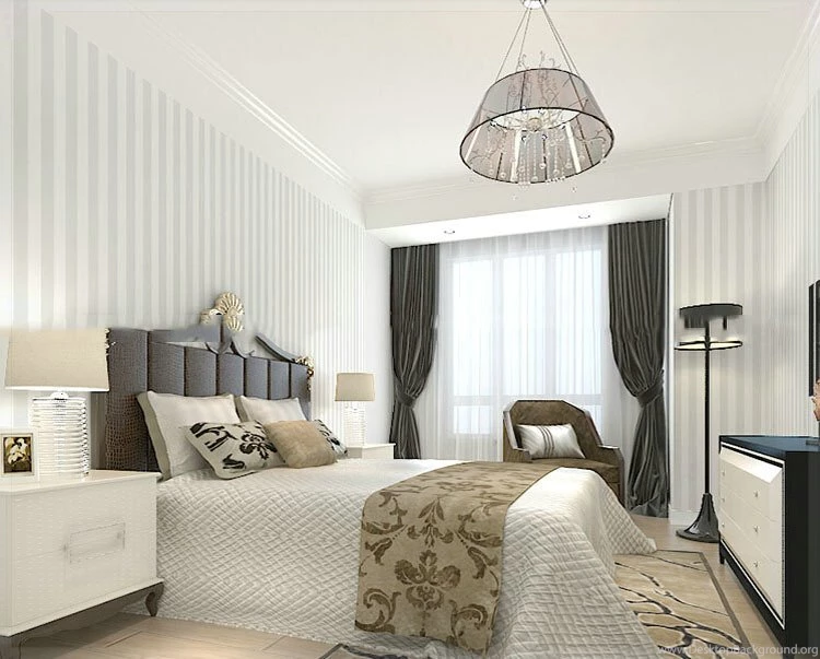 Aliexpress.com : Buy Grey White Wide Stripe Wallpapers Modern PVC ...