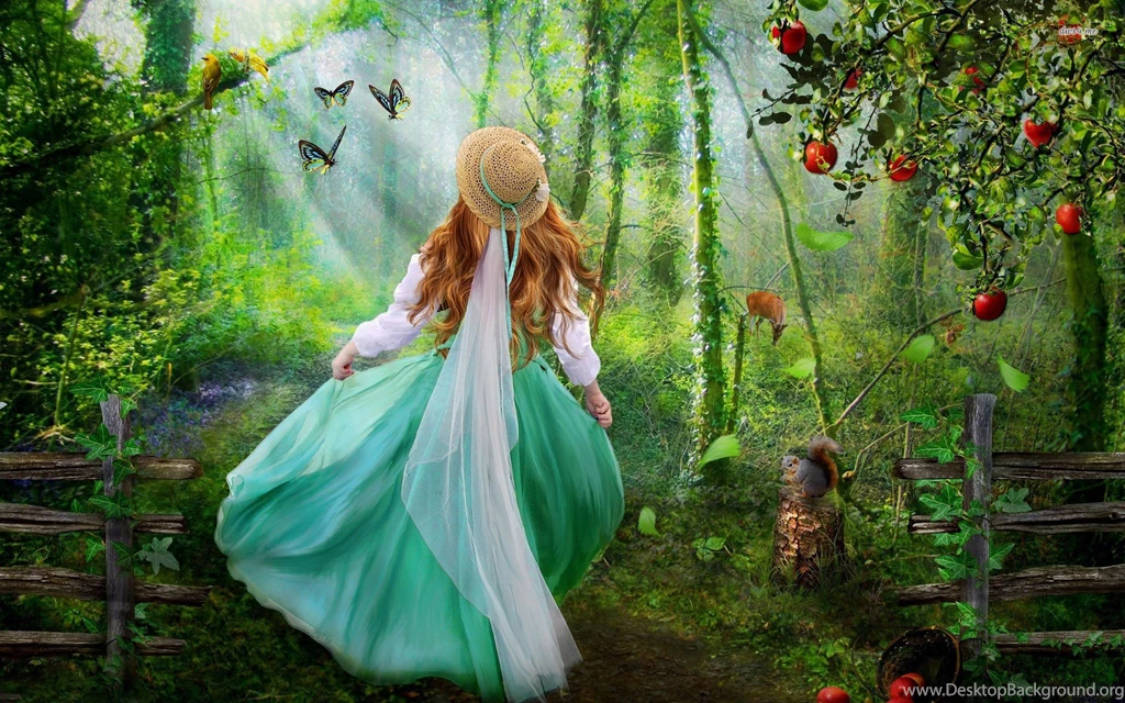 Girl In The Forest Wallpapers