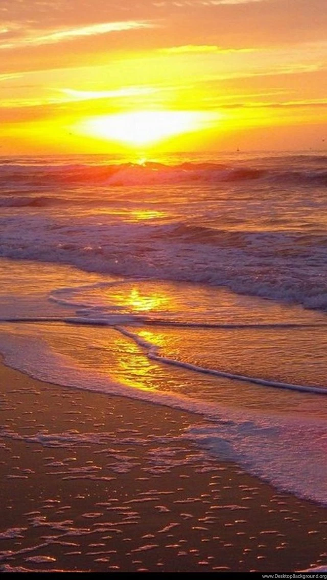 Free Download Ocean Beach Sunset HD iPhone 5 Wallpapers   Part One ...