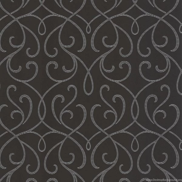 Alouette Mod Swirl Wallpapers In Charcoal Design By Brewster Home ...