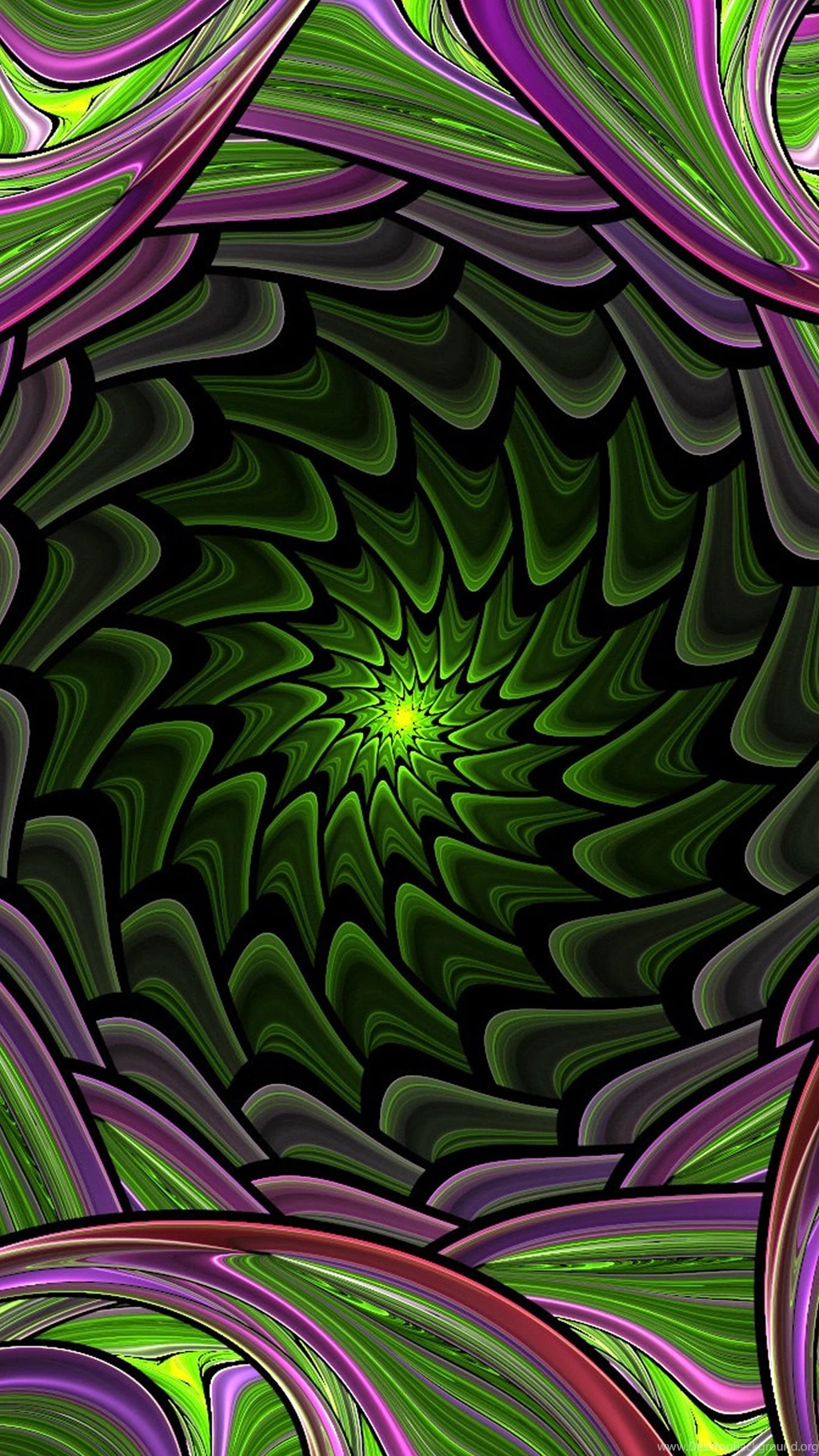 Orange 3D Swirl Wallpapers For Galaxy S6