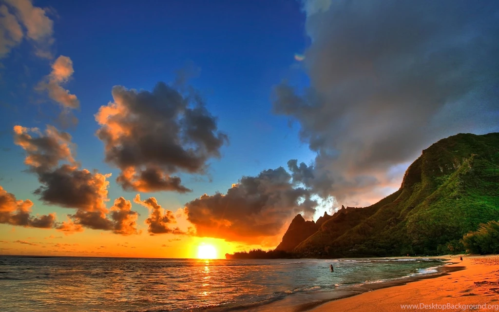 Hawaii Sunset Backgrounds Wallpapers : Nature Wallpapers Semrawut