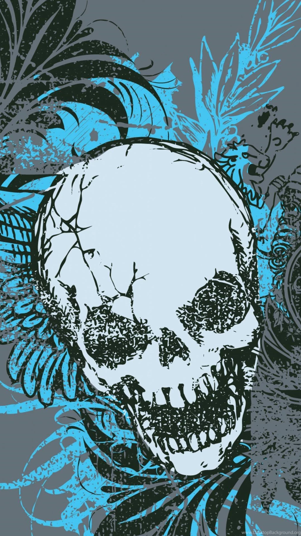 Samsung Galaxy A7 Wallpaper: Skull Cover Mobile Android Wallpapers