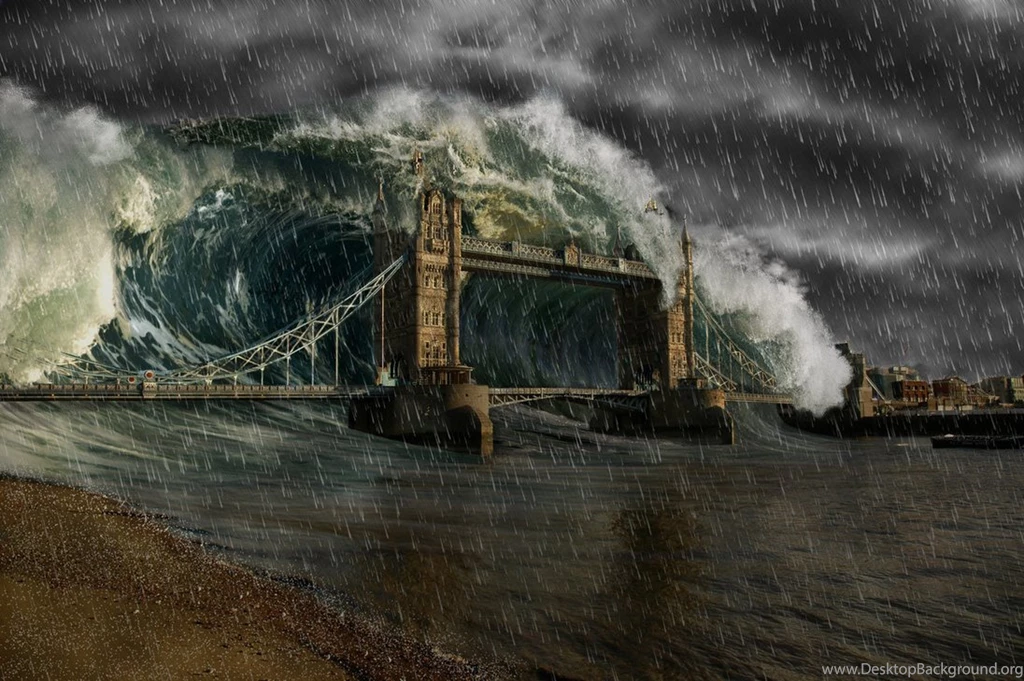 Tidal Wave Destroying London By SamiceHrabace On DeviantArt