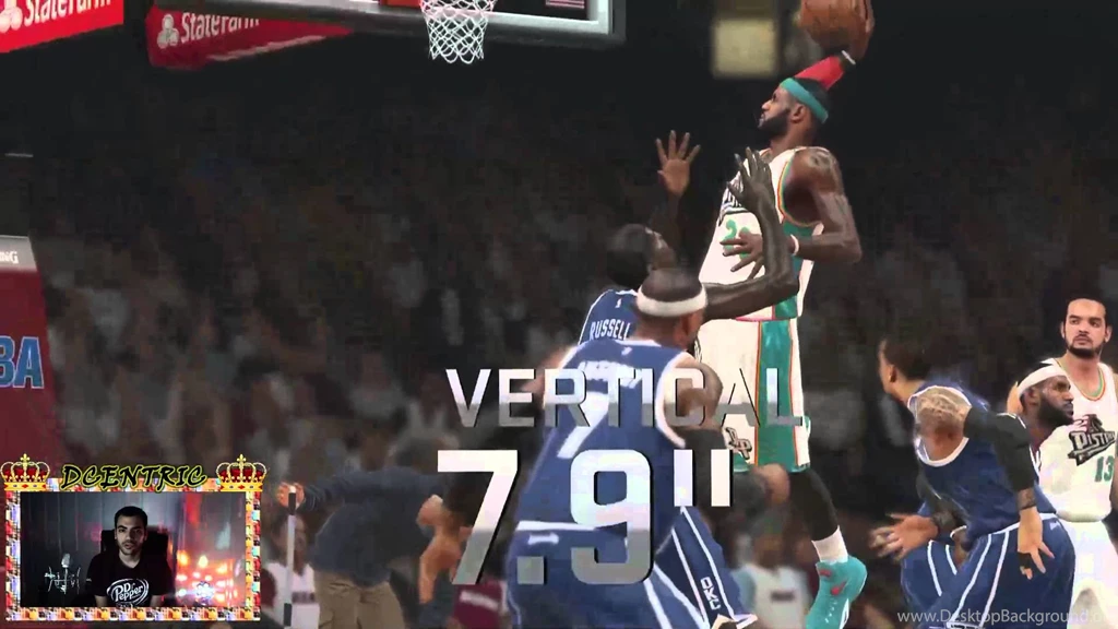 Lebron James Poster Dunk On Bill Russell On MyTeam Nba 2k15 ...
