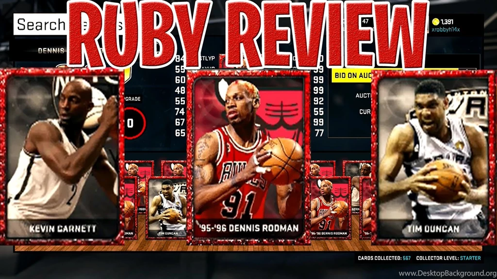 NBA 2K15 My Team Ruby Players Reviewed Bill Russell, Dennis ...