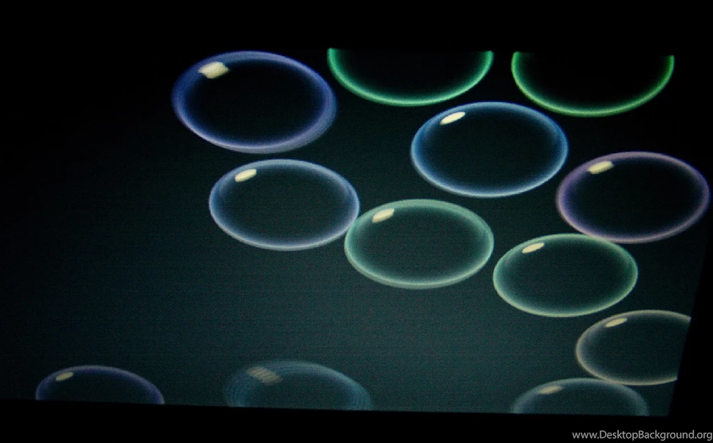 Blank Black Backgrounds On Bubbles Screen Saver Desktop Background