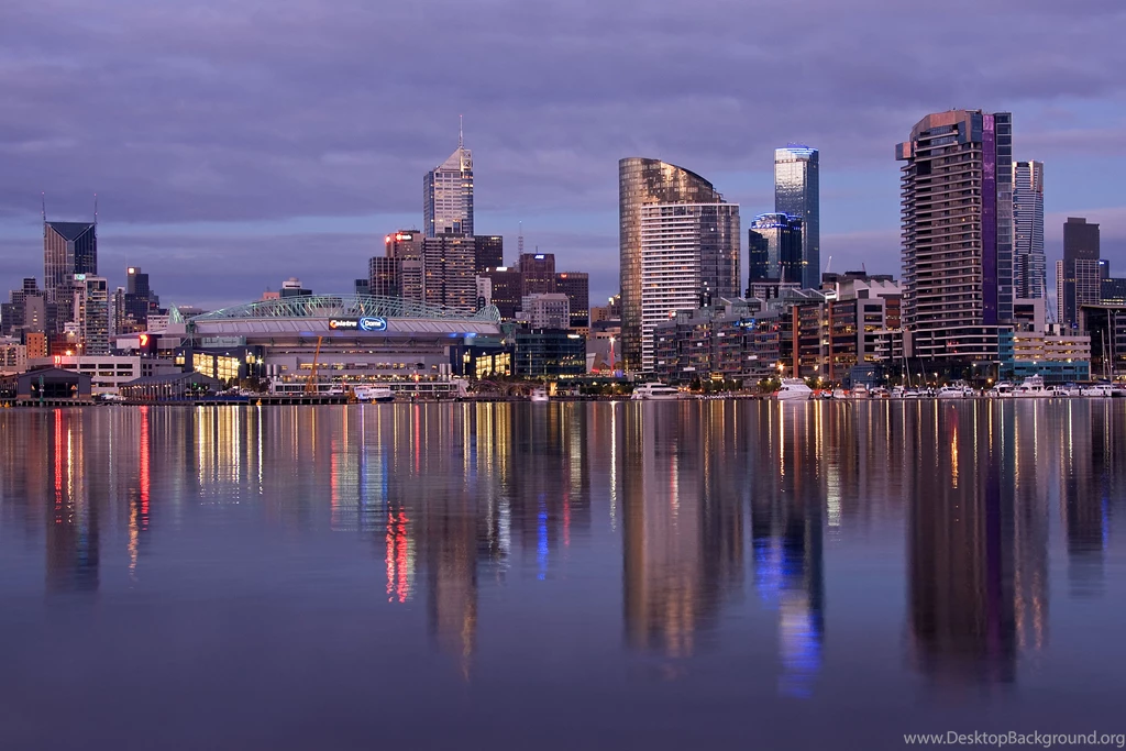 Docklands Melbourne Australia Reflection D Wallpapers
