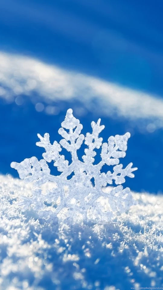 Download Wallpapers 540x960 Snow, Snowflake, Winter Android HTC ...