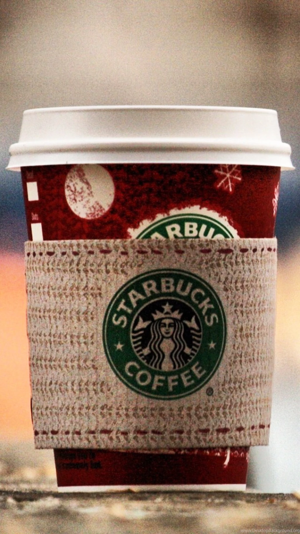Starbucks Coffee Winter HTC One Android Wallpapers Free Download