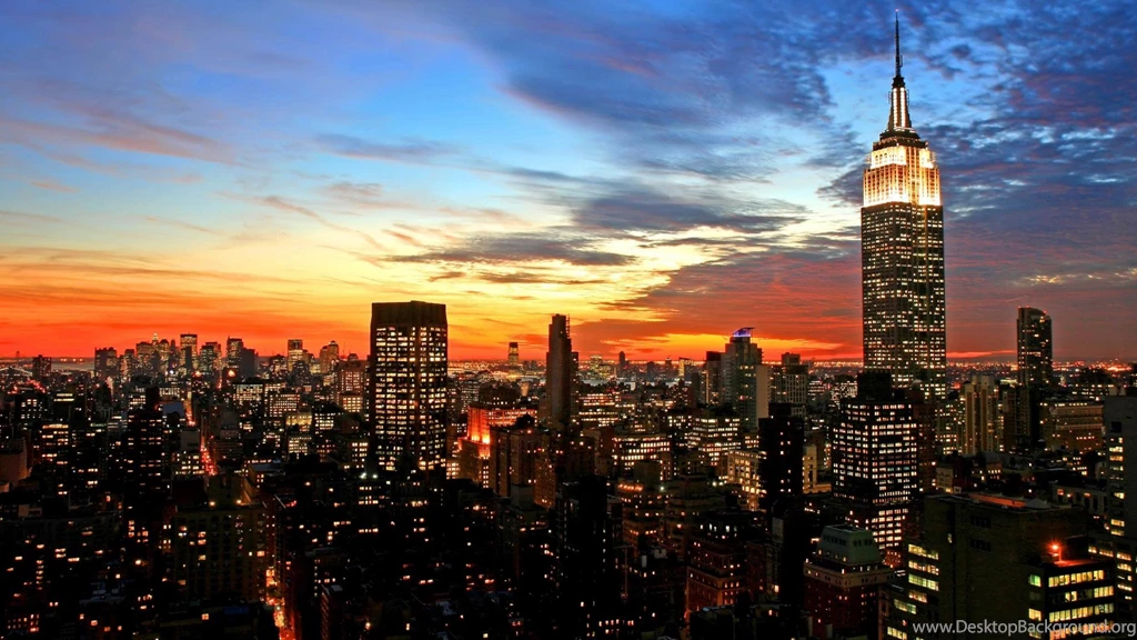 Wallpapers Skyline Nyc Sunset Hd With Resolution 1920x1080 ...