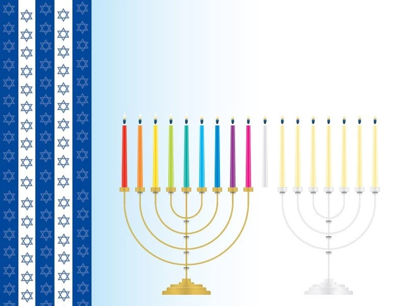 Happy Hanukkah Powerpoint Templates Blue, Holidays Free PPT ...