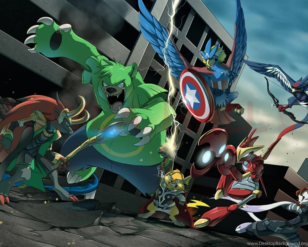 Man Thor Scizor Loki Crossovers Avengers Ursaring Wallpapers