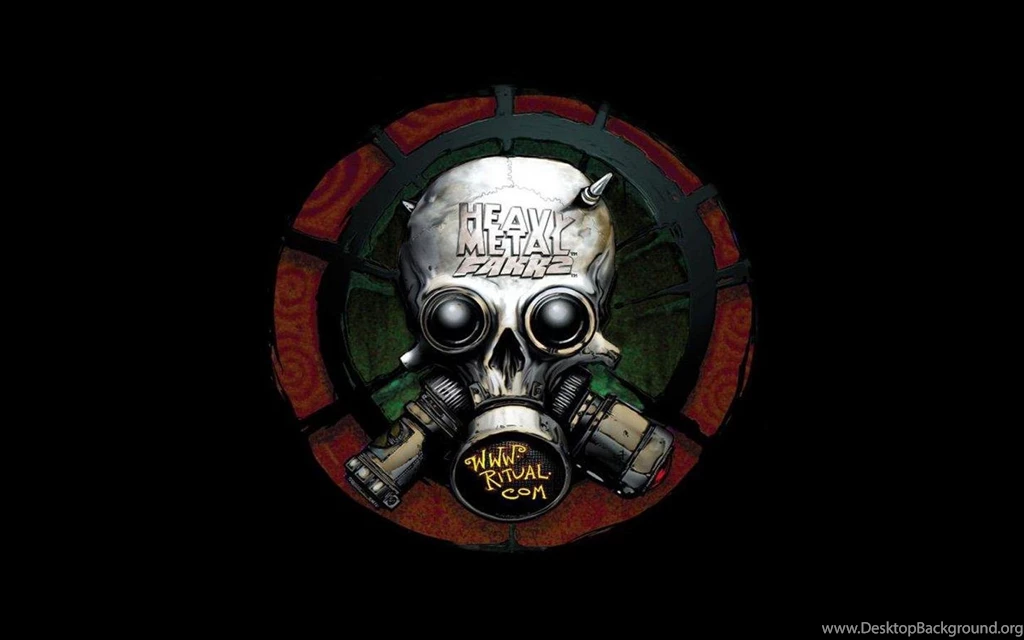 Skulls Kissing Gas Masks Photomanipulations Wallpapers