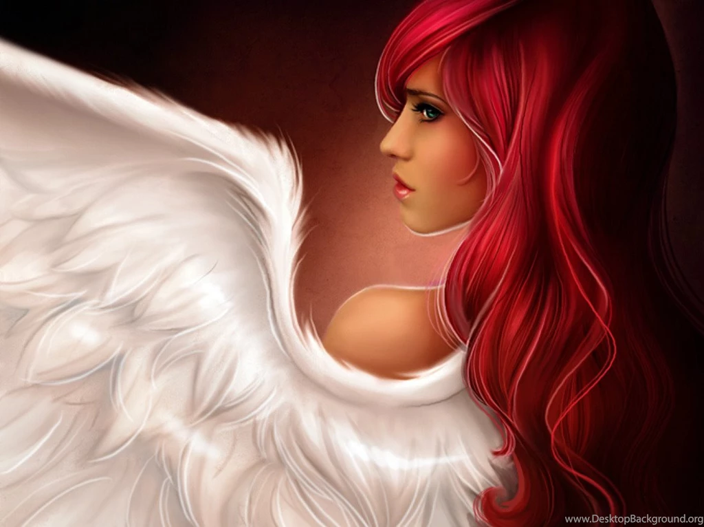 Angel Red Hair HD Wallpaper Backgrounds Picture Image For PC ...
