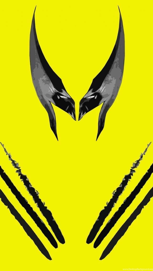 SuperHD.pics: Wolverine Comics Minimalistic Yellow Backgrounds ...