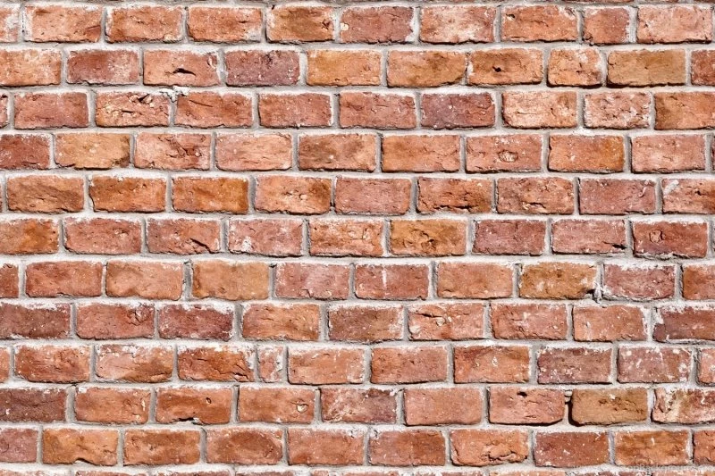 Rundown Red Brick Wallpapers Wall Mural