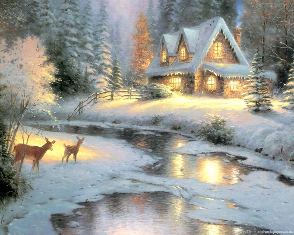 Thomas Kinkade Winter Wallpapers 2015 Grasscloth Wallpapers
