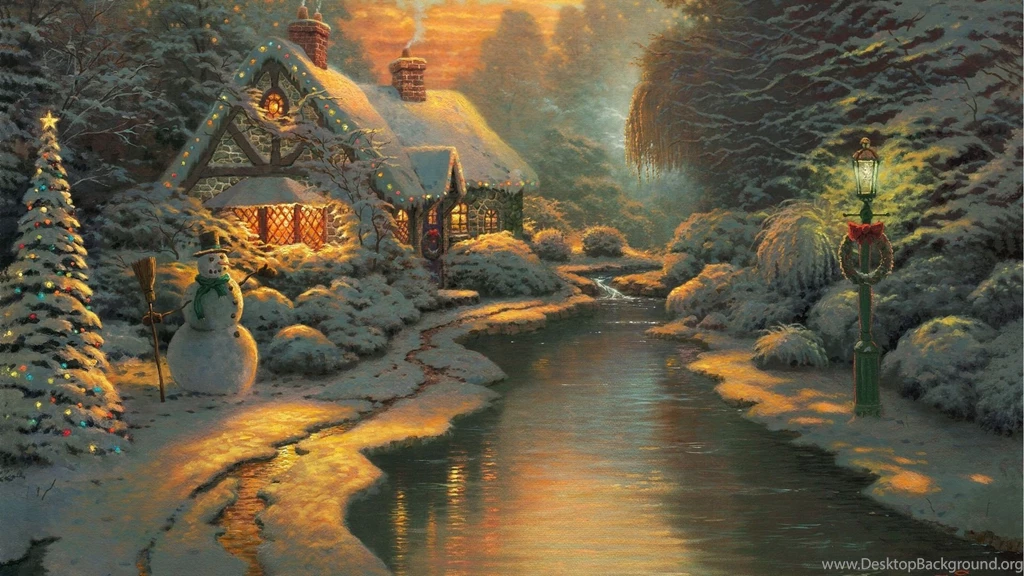 Thomas Kinkade Winter Wallpapers Desktop