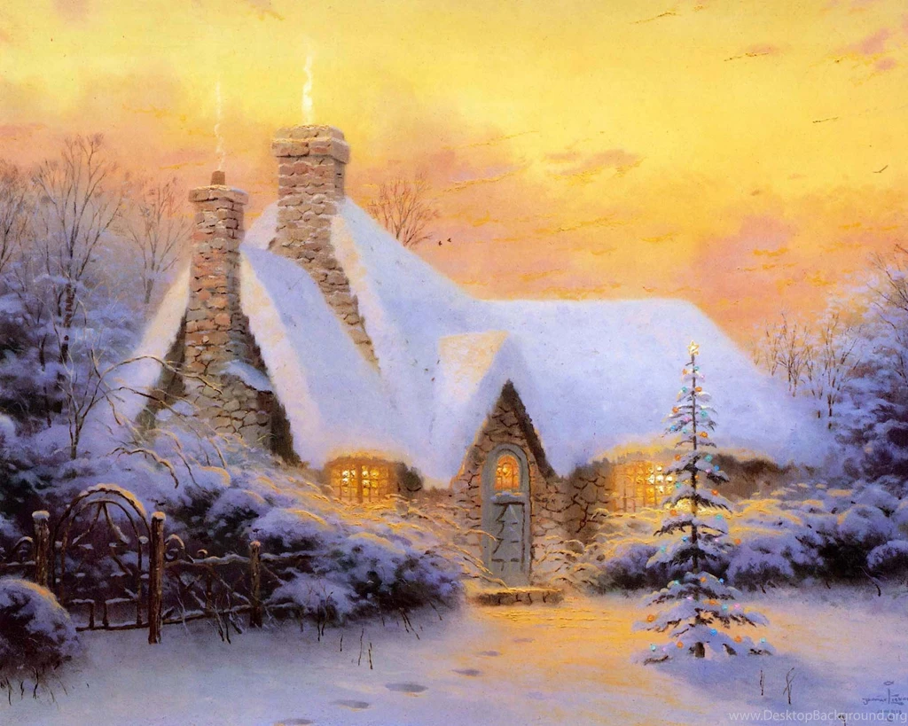Thomas Kinkade Pictorial Art Free Wallpapers (89 Photos) For Your ...