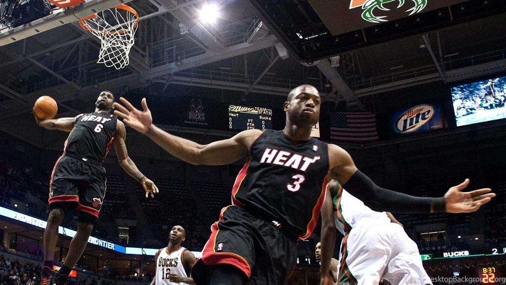 Wallpapers Nba James Http Bsim Net Heat Wade Dunk Jpg 1366x768 ...
