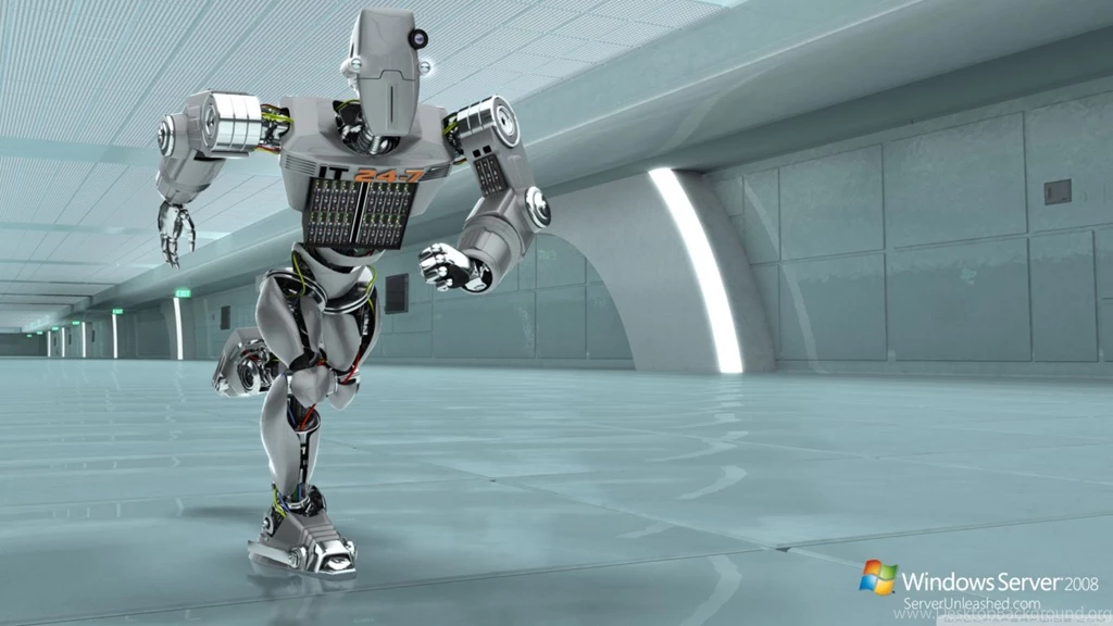 Windows Server 2008 Unleashed IT 24 7 Robot HD Desktop Wallpapers ...