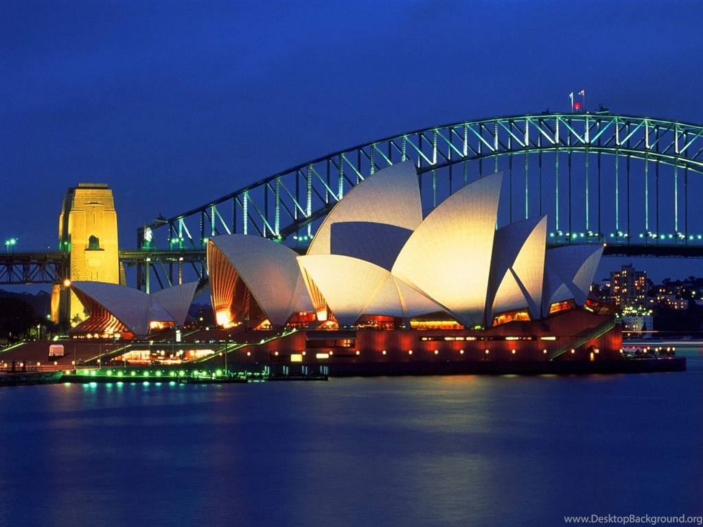 Wallpapers Night, Blue, Bridge, Sydney, Opera, Australia, Sydney ...