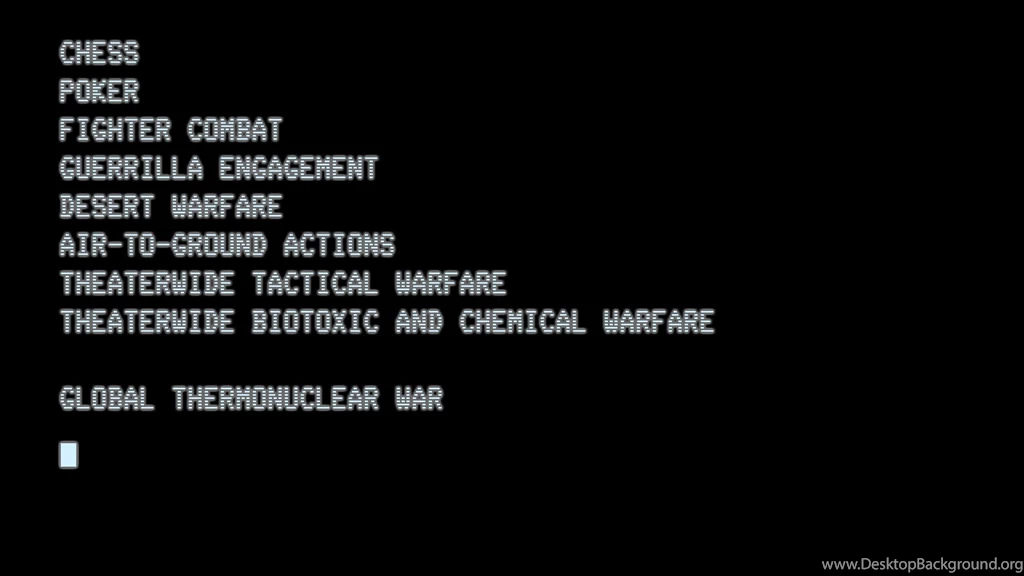 4 WarGames HD Wallpapers