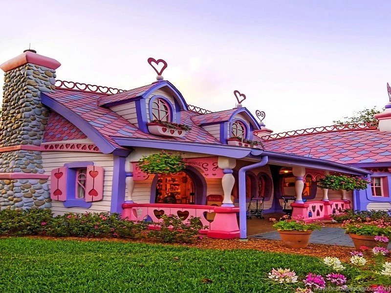 Pink House Free Desktop Backgrounds And Wallpapers