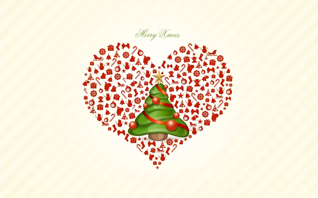 Merry Christmas Heart Love Wallpapers