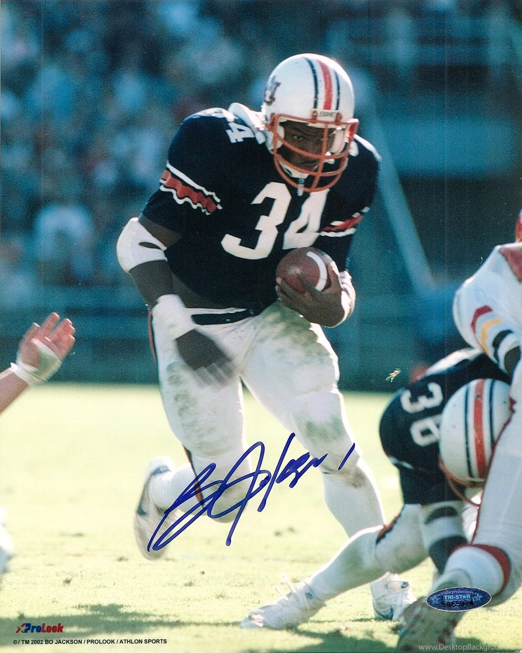 Wallpapers Suchan Home Bo Jackson Autographed Auburn Tigers X ...