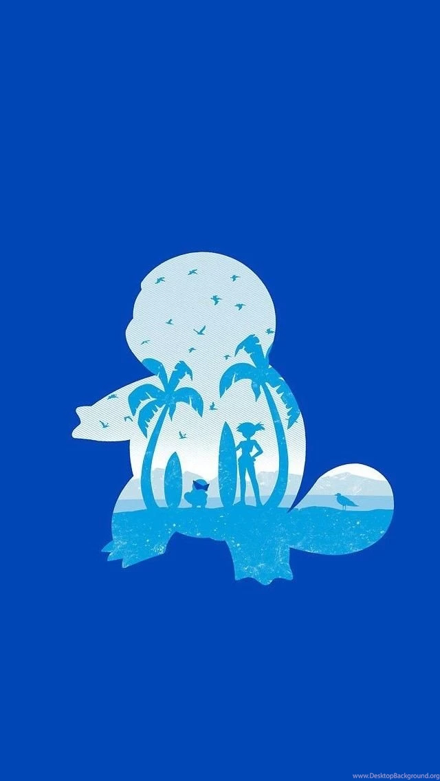 Squirtle. Check Out More Minimal Style Pokemon Wallpapers For ...