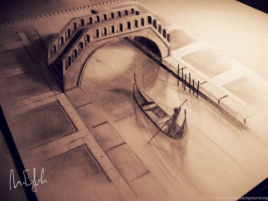 Amazing 3D Pencil Drawings Art HD Wallpapers