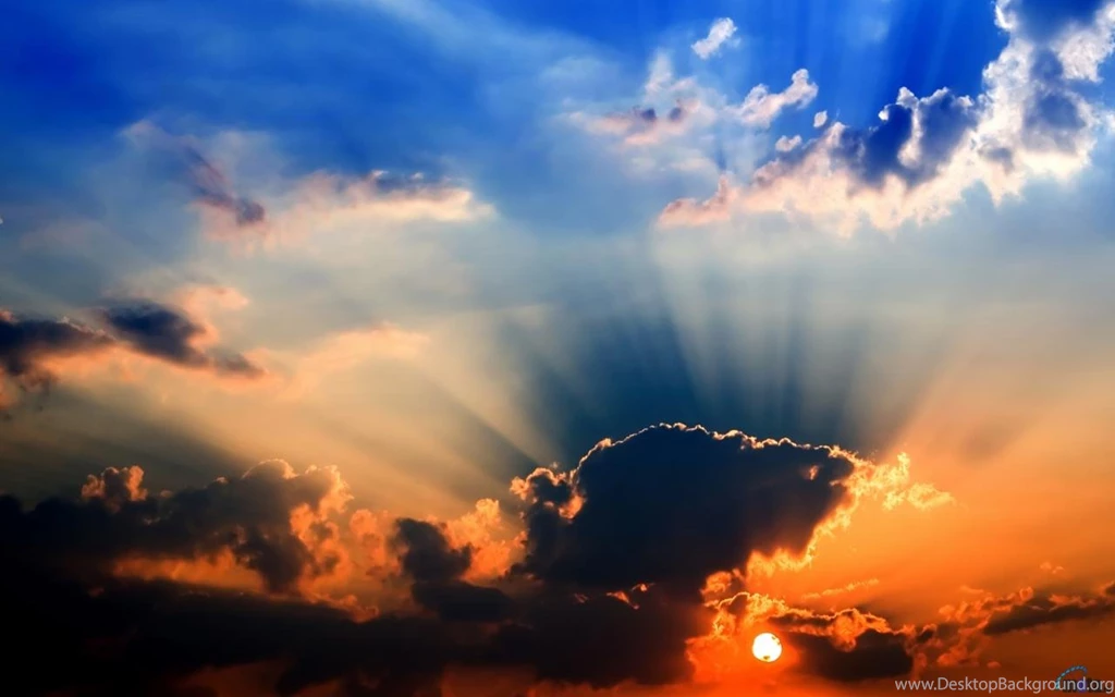 Download Wallpapers Sun Rays And Dark Clouds (1280 X 800 Widescreen ...