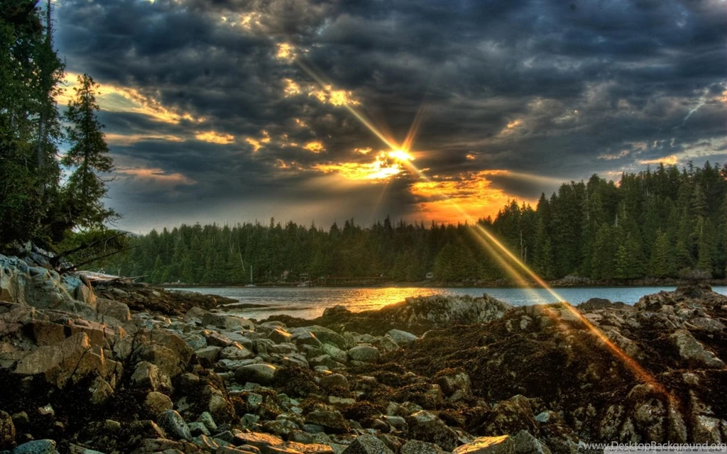 Sun Rays Through Clouds HD Desktop Wallpapers : High Definition ...